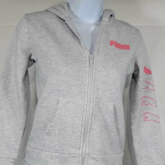 Girl's Puma big kid full-zip hoodie size 8-10 - Picture 1 of 13